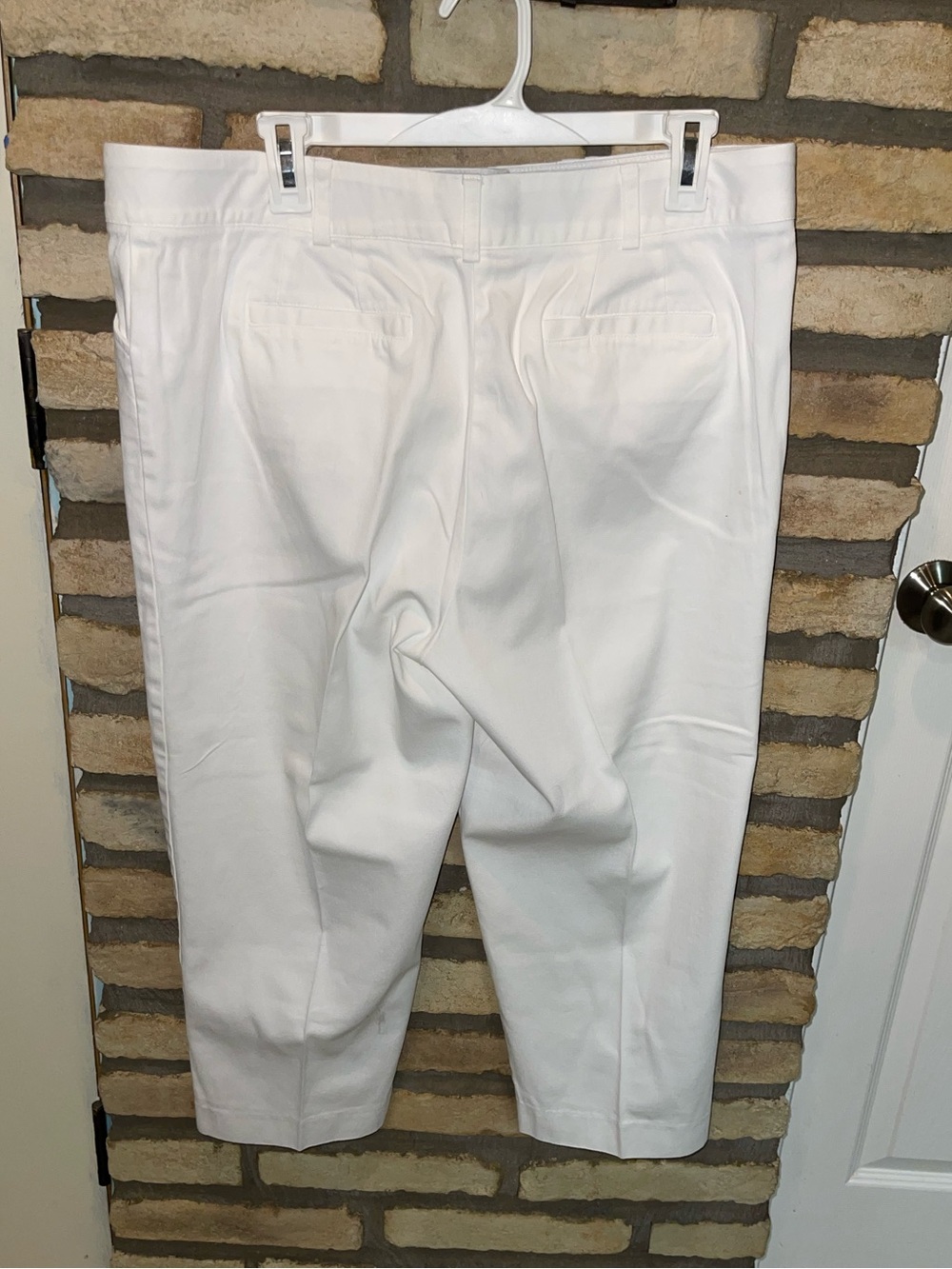 Counterparts White Cropped Pants Size 16 | Coastal Grandmother Resort Wear - Picture 5 of 8